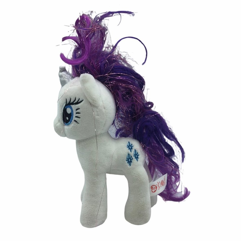 TY My Little Pony unicorn plush sparkle Rarity 8"
